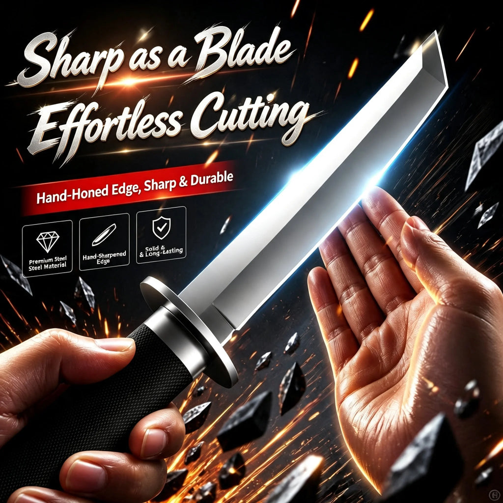 Japanese Fixed Blade Camping Survival Knife | Dragon Bone 22.5cm Fixed Blade Knife Axl