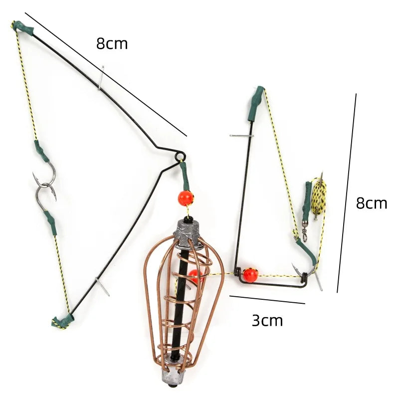 Explosion Fishing Hook Feeder Cage Bait Trap 15g–30g Fishing Feeder Cage Axl