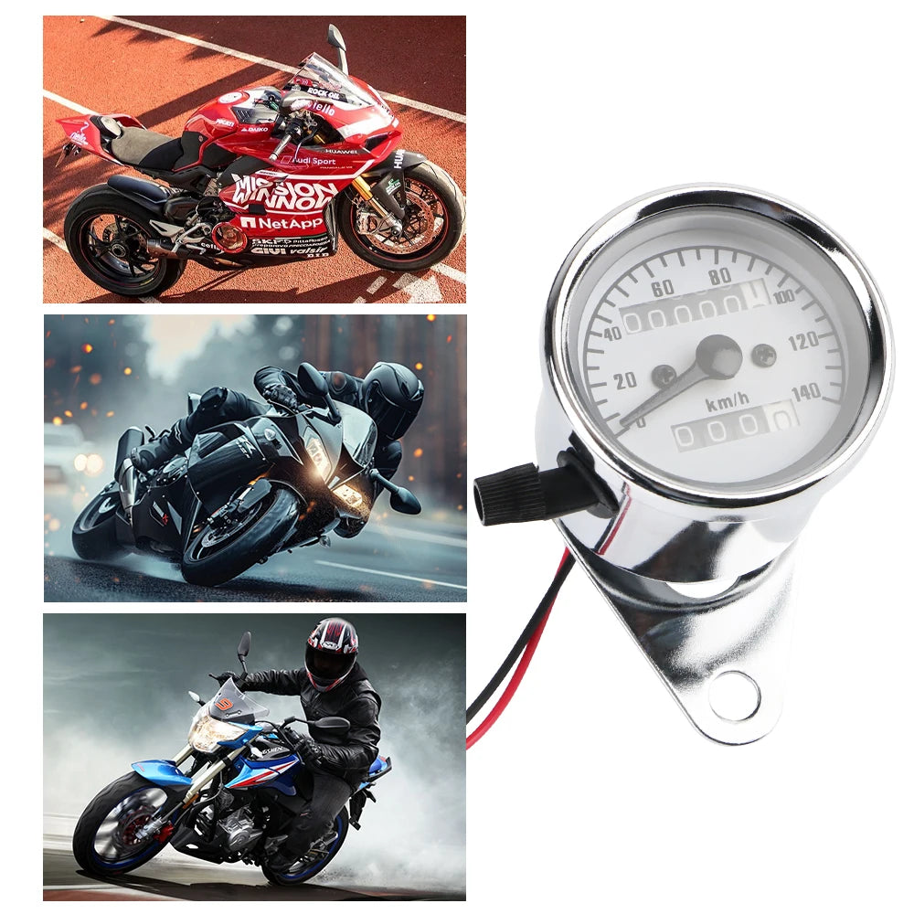 Retro Motorcycle Dashboard LED Speedometer & Tachometer Gauge Motorcycle Gauge Axl