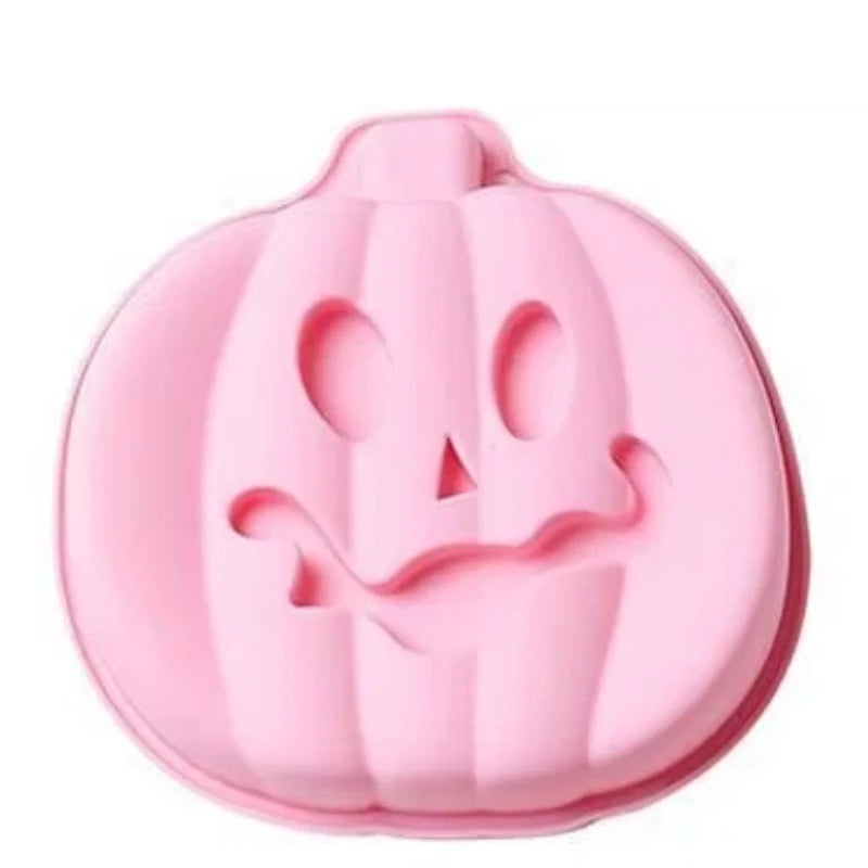 8-Inch Pumpkin Silicone Baking Mold | Halloween Mousse Cake Tray Silicone Baking Mold Axl Pink