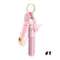 Vegan Lip Gloss Private Label Set – Bee Charm Keychain, 8ml Private Label Lip Gloss Axl Key 01 5pcs with logo