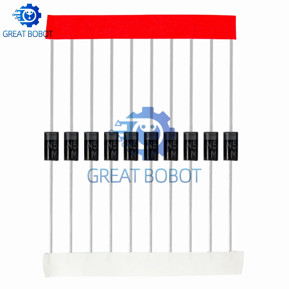100Pcs Diode Assortment Kit – 8 Values Schottky & Rectifier Set Diode Assortment Kit Axl