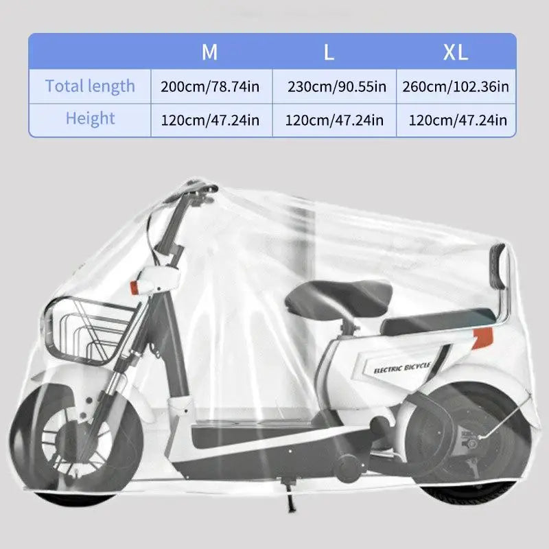 Transparent Motorbike Cover – Waterproof & Dustproof All-Weather Motorcycle Cover Axl