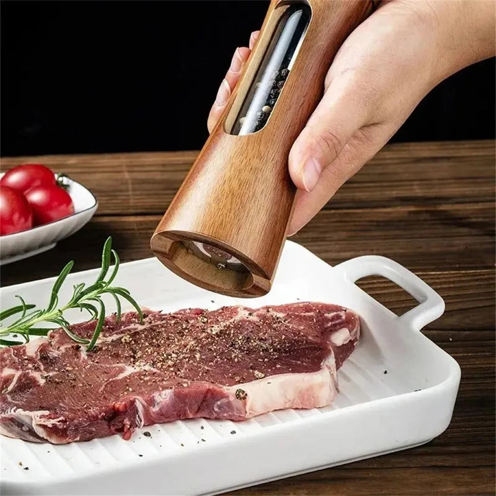 Wooden Salt & Pepper Grinder Mill Set | Adjustable Ceramic Salt & Pepper Mill Axl
