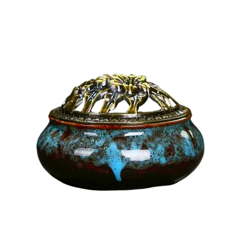 Ceramic Incense Burner – Sandalwood Box & Incense Diffuser Incense Burner Axl