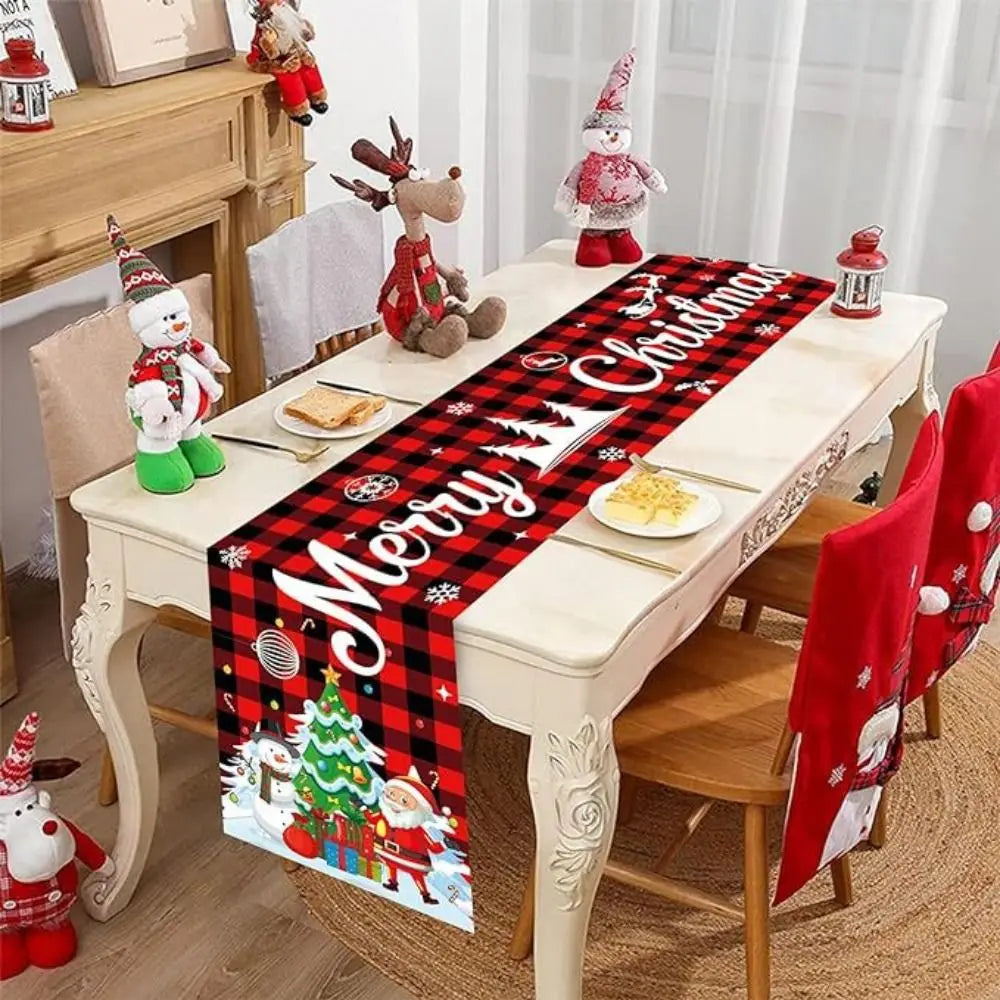Christmas Table Runner 13x72" Burlap Nutcracker Farmhouse Decor Christmas Table Runner Axl