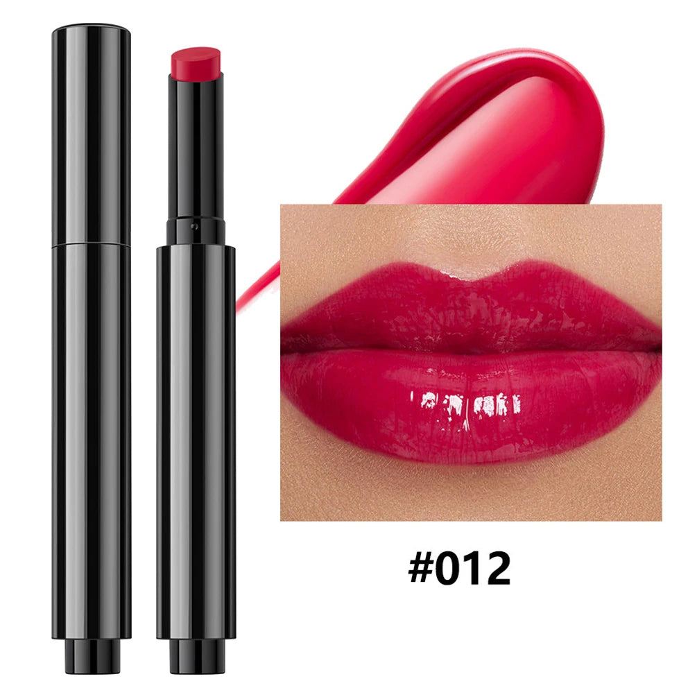 Vegan Mirror Gloss Lipstick – Long-Lasting, Moisturizing, Multi-Color Mirror Gloss Lipstick Axl 12 50pcs with logo