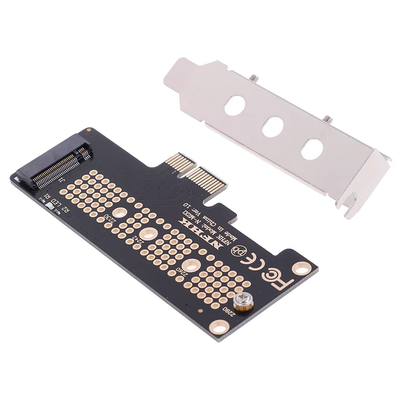 M.2 NVMe NGFF SSD to PCIe x1 Adapter Card + Half-Height Bracket SSD Adapter Card Axl