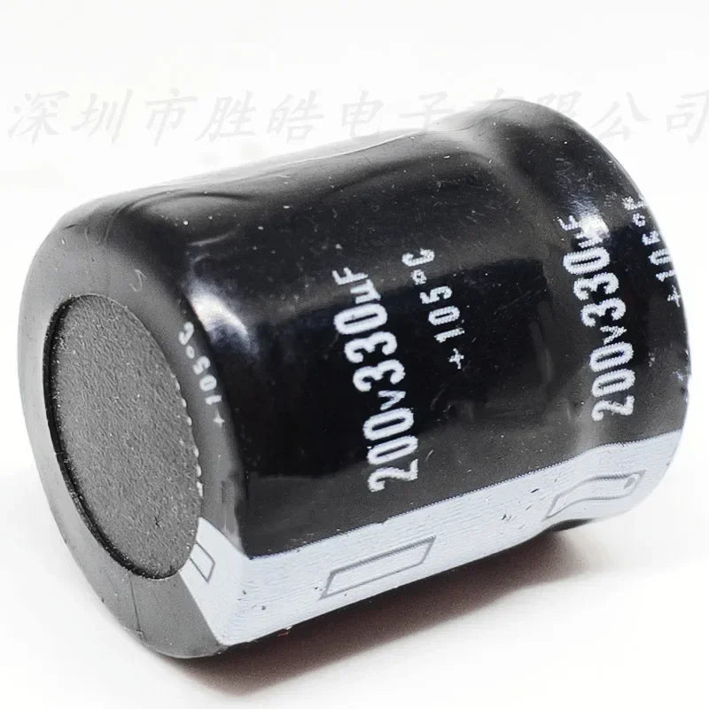 NioCen 200V 330uF Aluminum Electrolytic Capacitors | 2 & 10 Pack Electrolytic Capacitor Axl