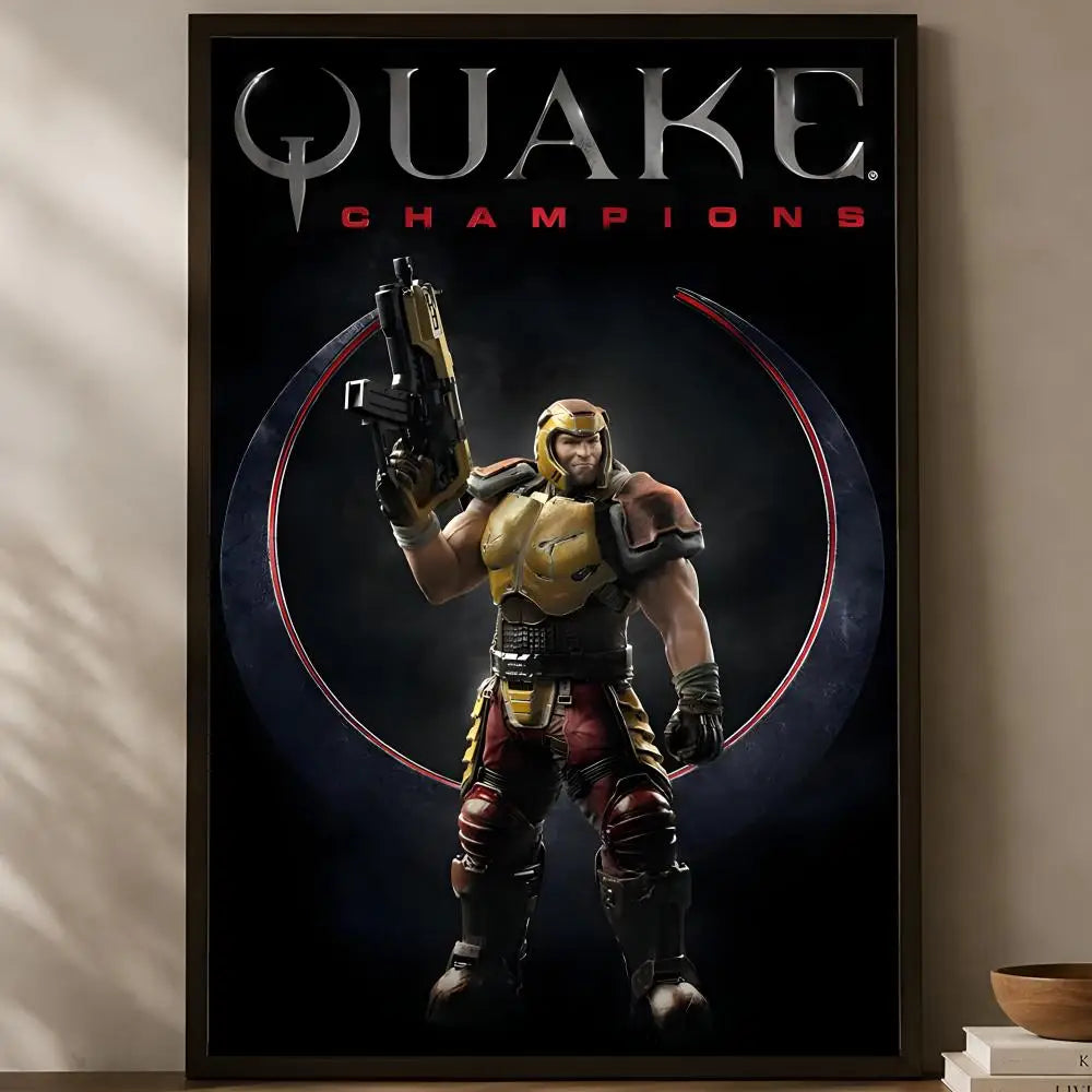 Quake Game HD PVC Self-Stick Wall Art Poster | Waterproof Decor Wall Art Poster Axl White02 15X20cmNoframe