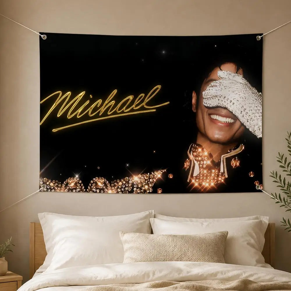 Michael Jackson Wall Flag Banner – Fan Décor Indoor & Outdoor Wall Flag Banner Axl