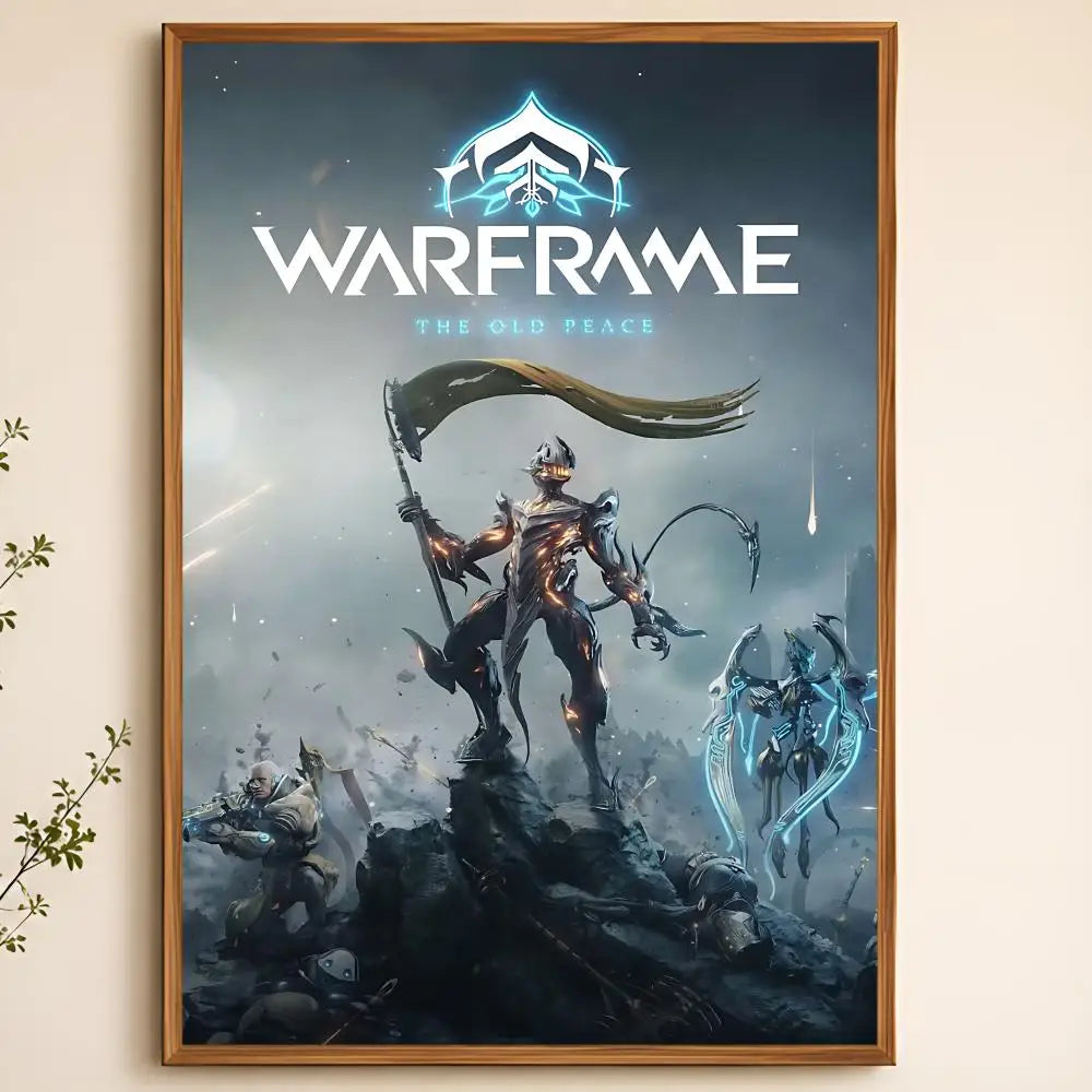 Warframe Game Poster – Self-Adhesive Waterproof Wall Art Wall Art Poster Axl White03 60X90cmNoframe