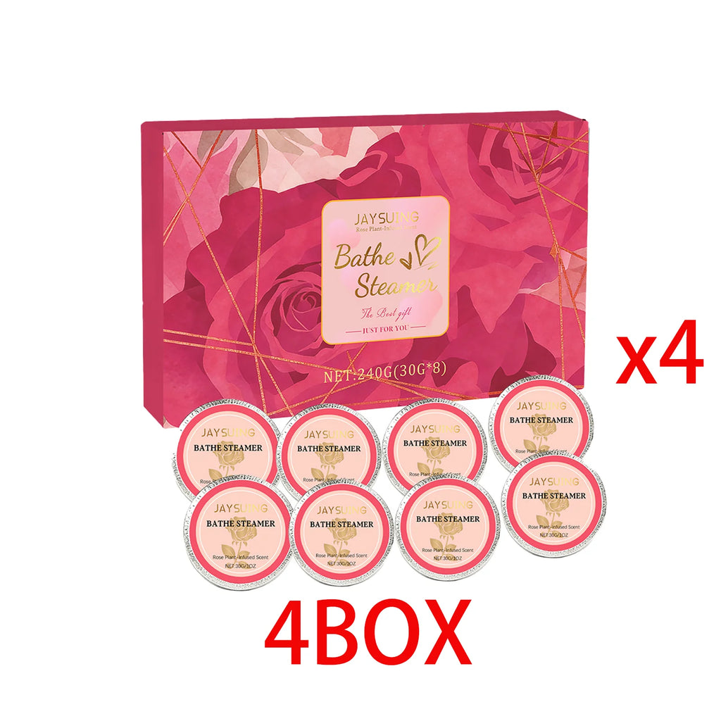 Aromatherapy Shower Steamers 8-Pack – Rose Spa Gift Set Shower Steamers Axl 4 BOX 240g