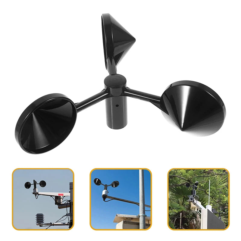 3-Cup Anemometer Wind Speed & Direction Sensor | ABS Wind Speed Sensor Axl