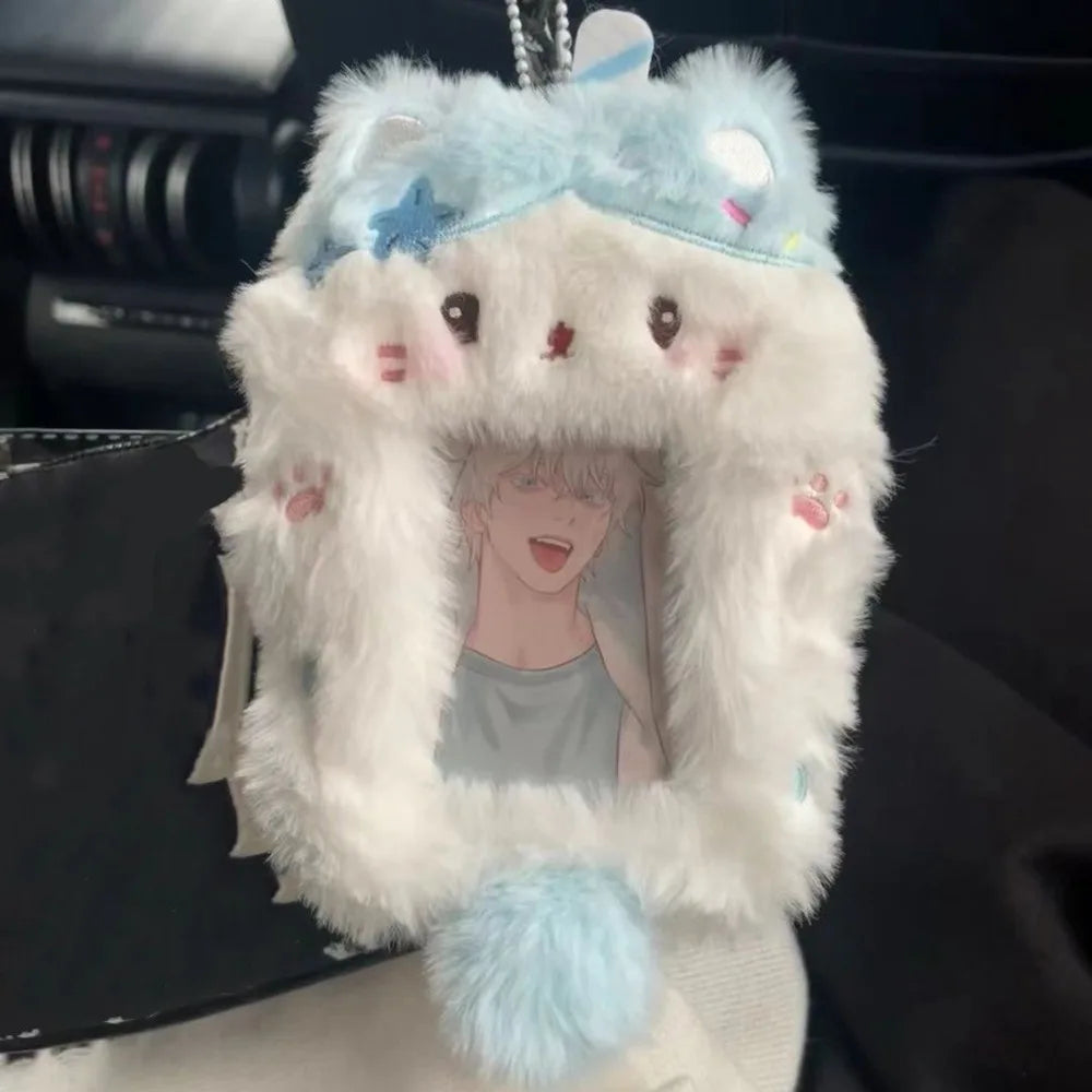 Plush Cartoon Animal Photocard Holder – Rabbit, Dog & Cat Photocard Holder Axl 13