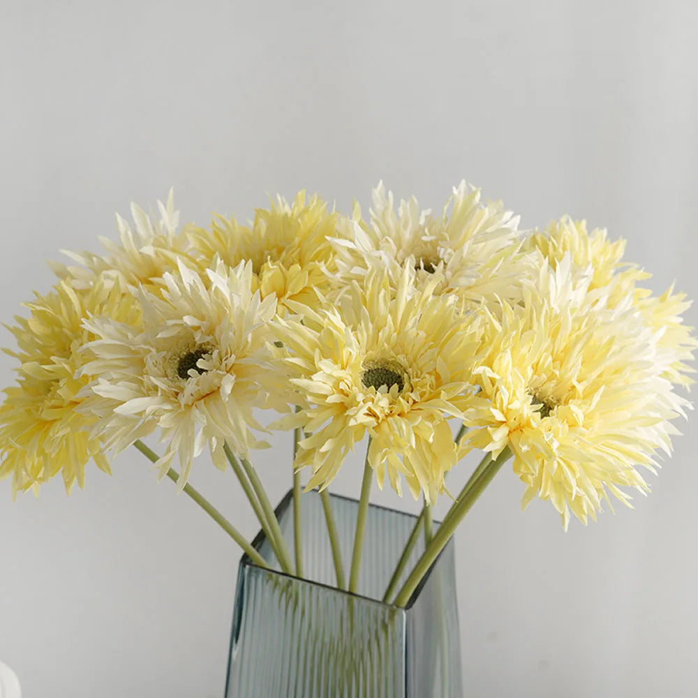 3-Pack PU Daisy Gerbera Artificial Flowers – Home & Wedding Decor Artificial Flowers Axl