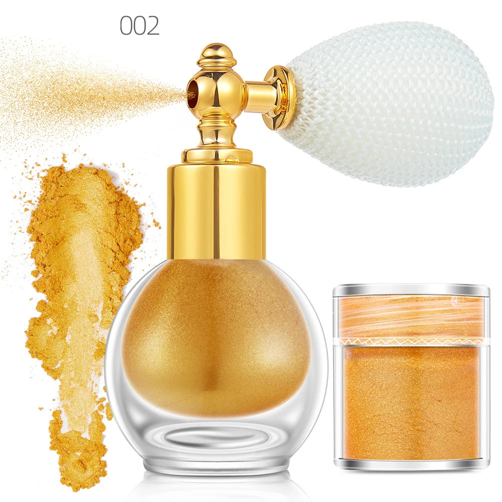 Vegan Pearl Glitter Highlighter Spray – Face & Body Makeup Glitter Highlighter Spray Axl