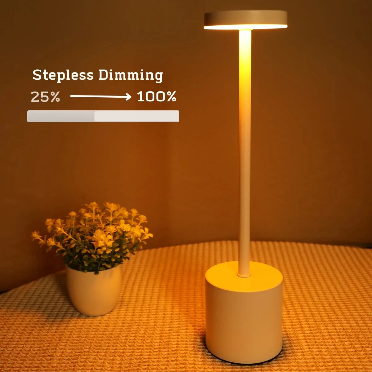 USB Rechargeable Touch Desk Lamp – 3 Color Dimming Night Light Rechargeable Desk Lamp Axl