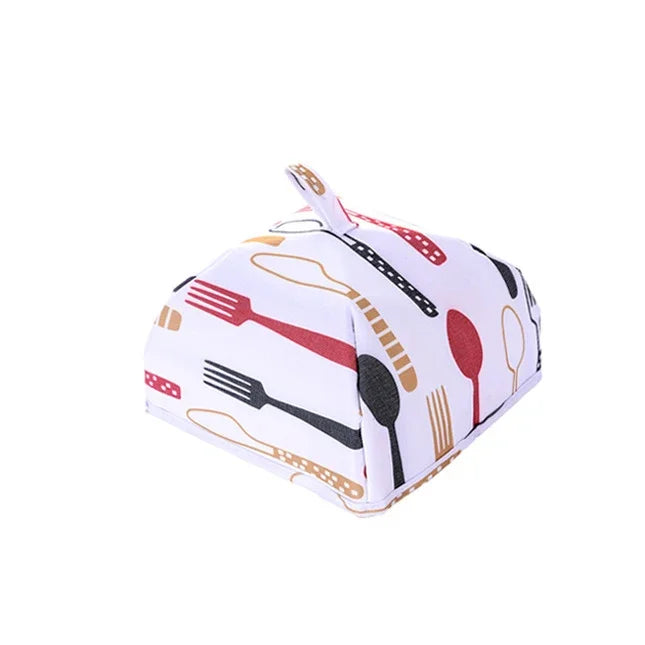 Foldable Aluminum Foil Food Cover – Insulated Dining Table Lid Food Cover Axl Red S
