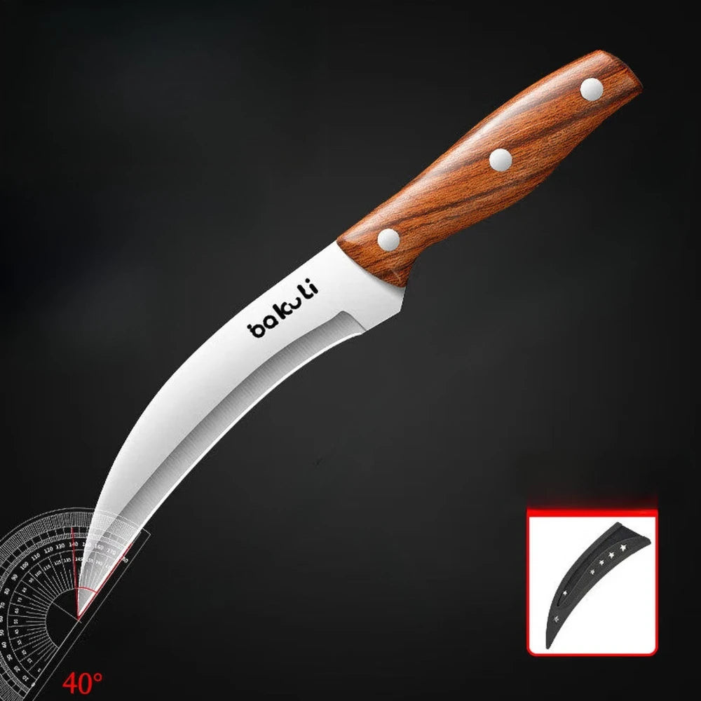 PLYS Professional Boning Knife – Forged Stainless Steel 14.8cm Boning Knife Axl 1PC C