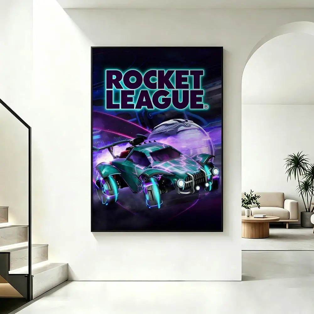 Rocket League HD Poster – Waterproof Sticky Gaming Wall Art Gaming Wall Poster Axl