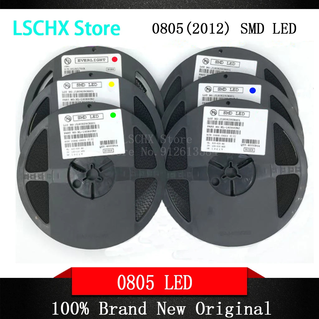 3000pcs 0805 SMD LED Diodes – Red Green Blue White Yellow SMD LED Diodes Axl orange