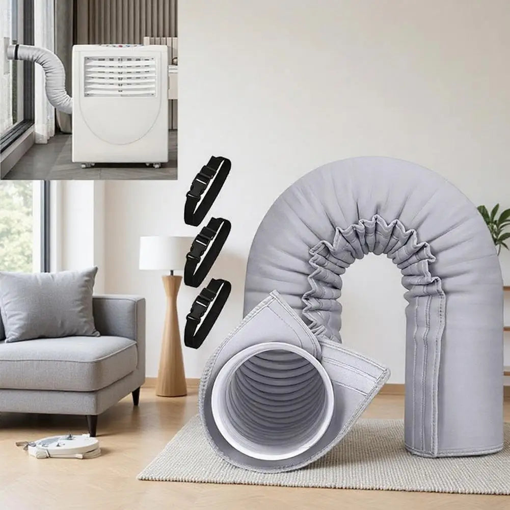 AC Exhaust Hose Insulation Cover with Adjustable Straps 5"/5.9" AC Hose Cover Axl
