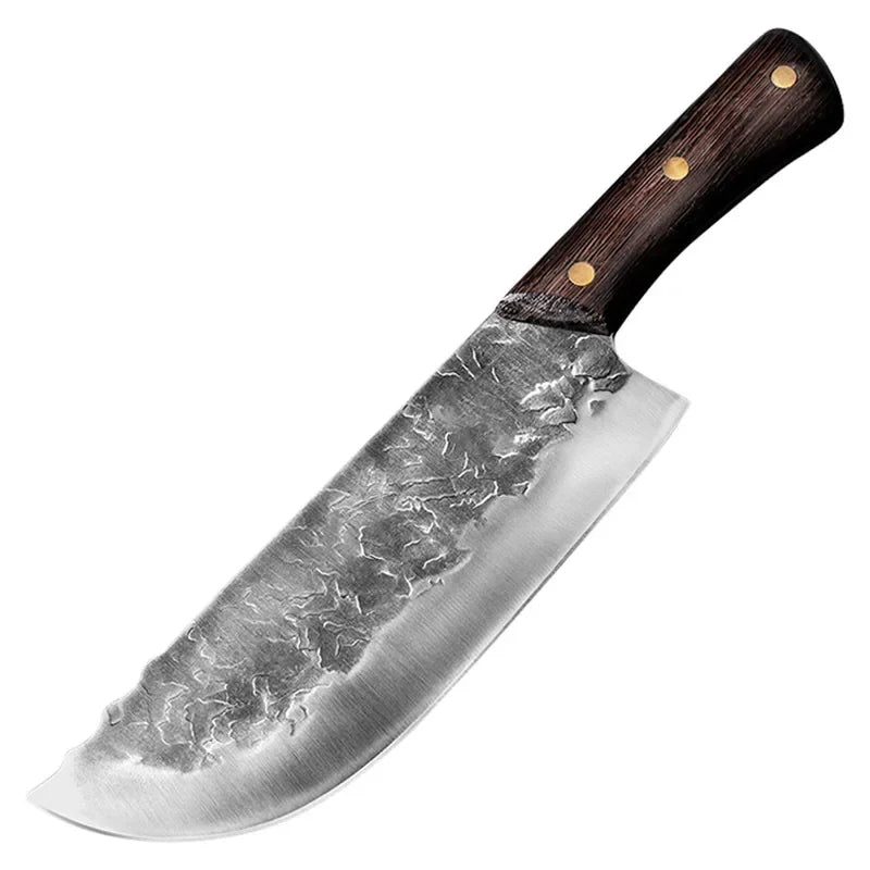 Handmade Stainless Steel Cleaver Knife – Wood Handle | InLeung Cleaver Knife Axl Cleaver Knife