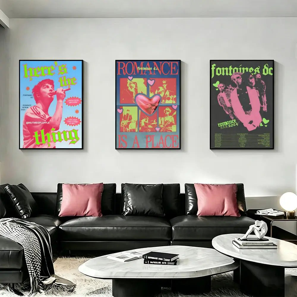 Fontaines D.C. Band Poster – HD Art Print Wall Decor Music Art Poster Axl