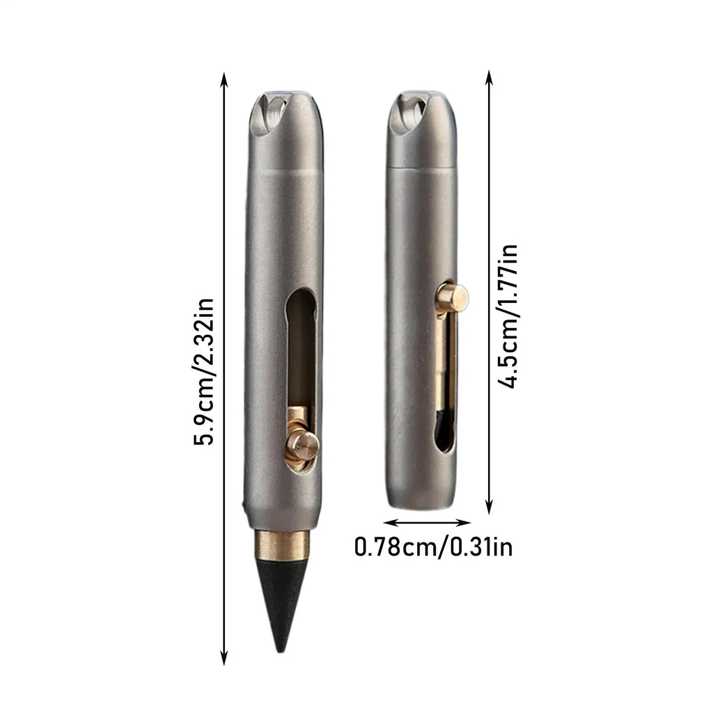 Titanium Alloy Inkless Infinity Pencil | Portable Forever Pen Inkless Infinity Pencil Axl