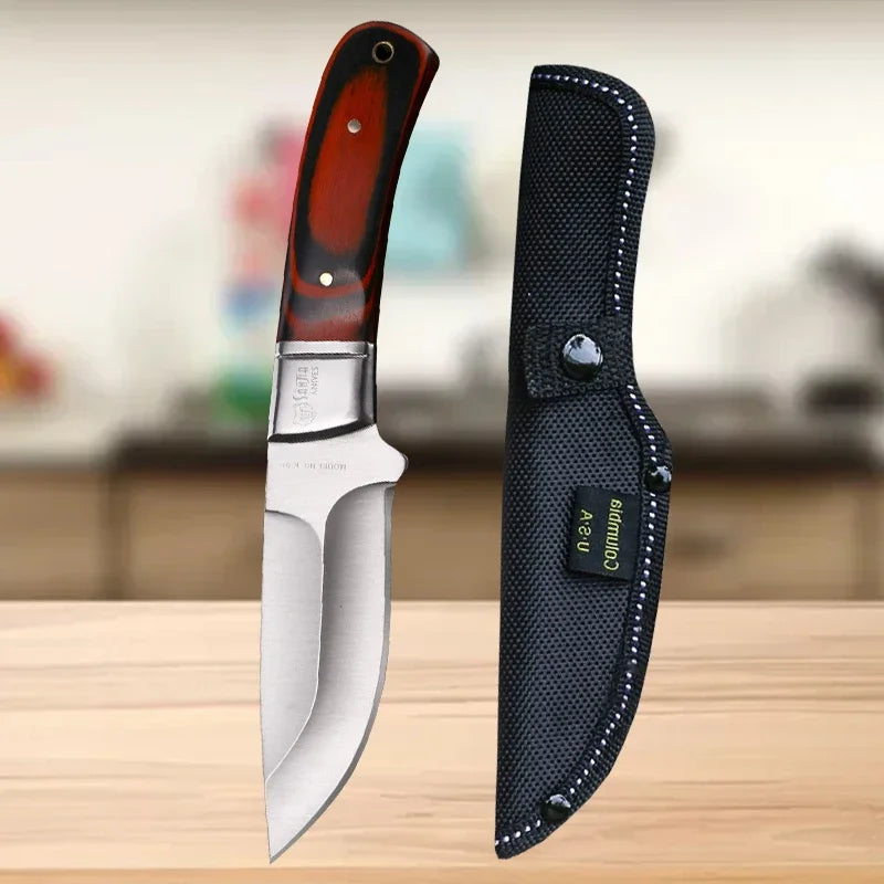 Stainless Steel Boning & Slicing Knife Set | Wood Handle Kitchen Knife Set Axl Knife D