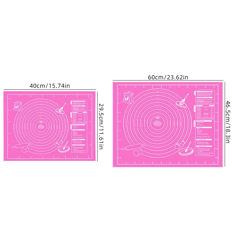 Non-Stick Silicone Baking Mat – Pizza, Cake & Pastry Liner Silicone Baking Mat Axl 1pc L