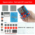 DIY Retro Pixel Game Console Soldering Kit – Snake & Racing DIY Electronics Kit Axl Red square dots