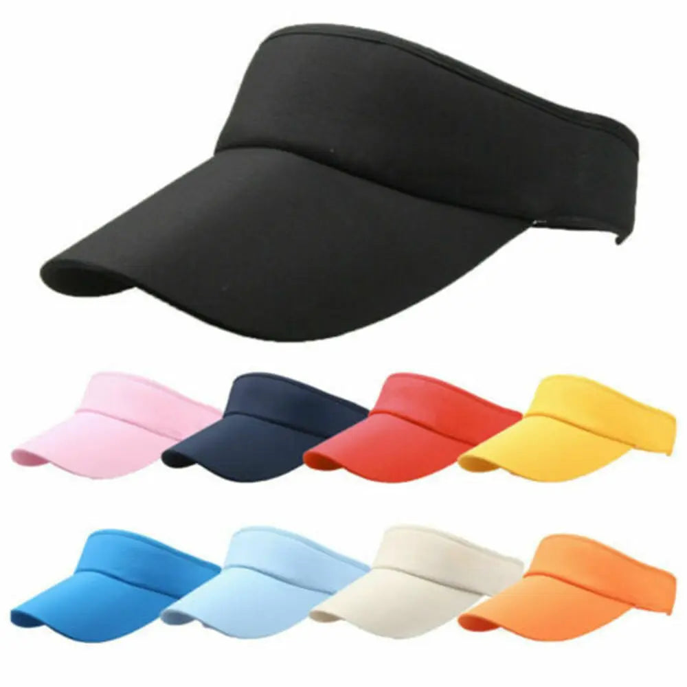 Adjustable Sun Visor Hat – Unisex Sports Tennis Golf Cap Sports Sun Visor Axl