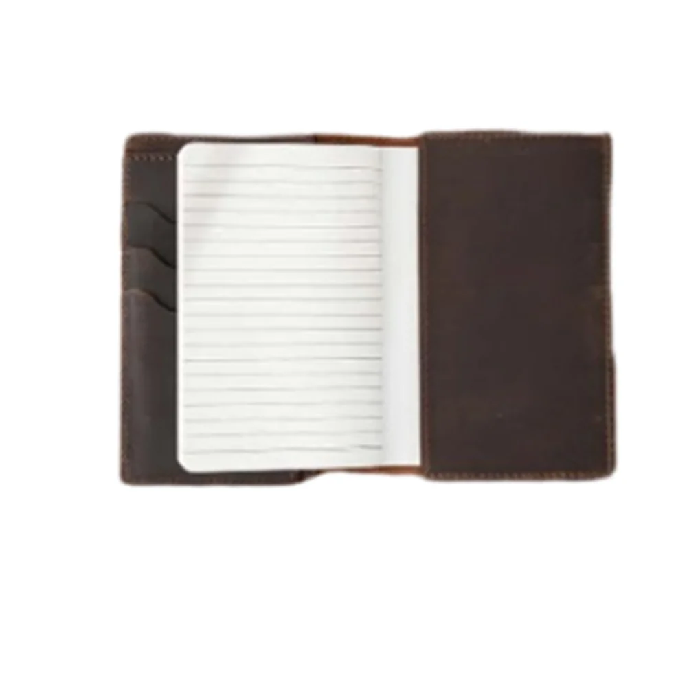 Crazy Horse Leather Journal Cover – Pen Slot & Card Holder Leather Journal Cover Axl Coffee