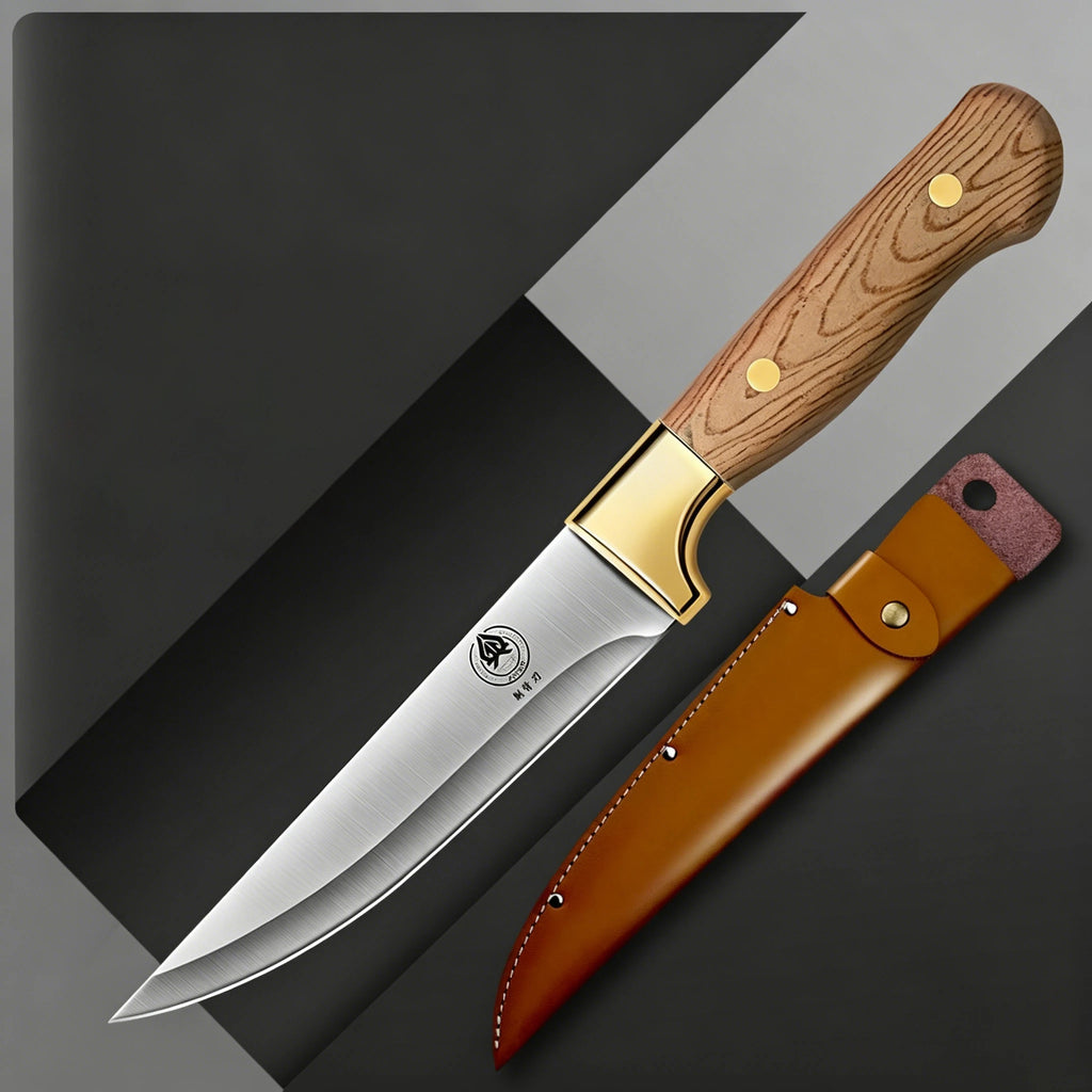 Butcher Knife Set 1–3 Pcs with Leather Sheath | Meat Cutting Butcher Knife Set Axl 1pcs B