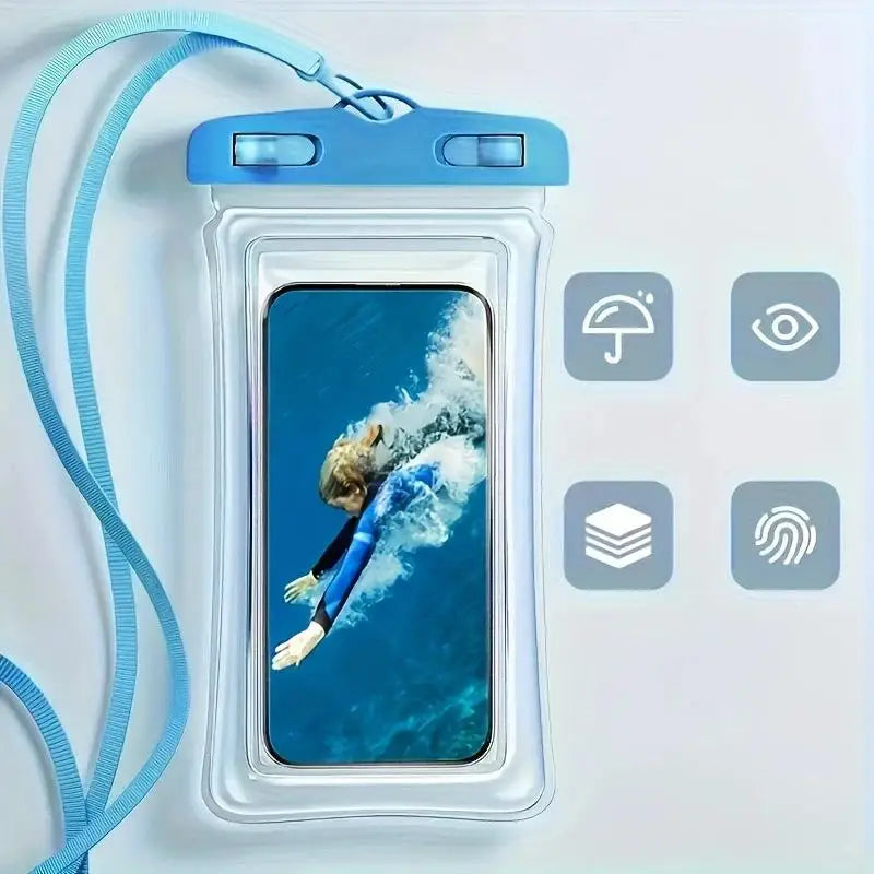 Universal Waterproof Phone Pouch – Touch Screen Dry Bag Waterproof Phone Pouch Axl A3 one size