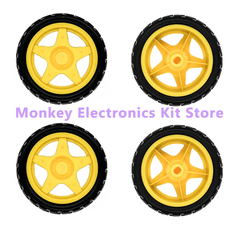 2WD Smart Robot Car Chassis Kit – Speed Encoder & Battery Box Robot Car Kit Axl 4PCS Wheel