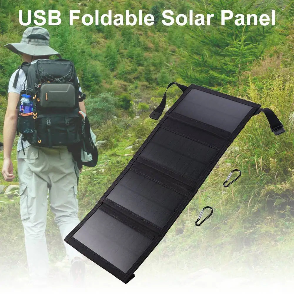 20W Foldable Solar Panel – Waterproof USB Portable Charger Foldable Solar Panel Axl