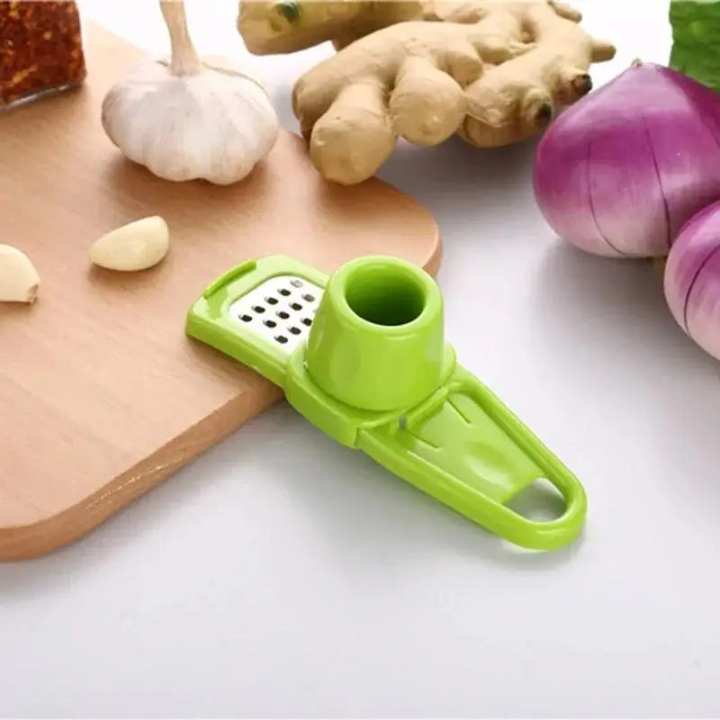Stainless Steel Garlic Press & Mincer | Manual Kitchen Tool Garlic Press Axl B1