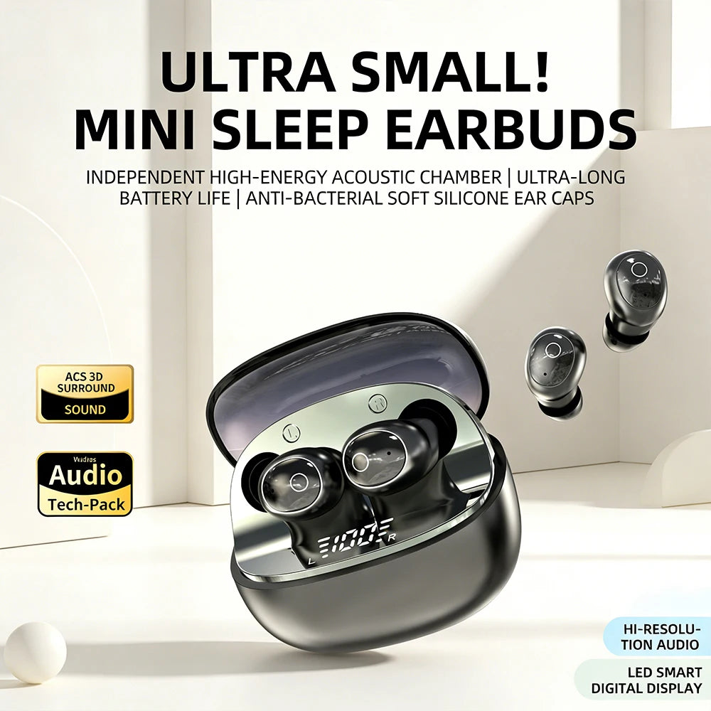 T10 Mini Bluetooth Sleep Earbuds – HiFi Stereo Wireless In-Ear Wireless Earbuds Axl