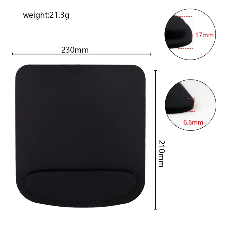 Ergonomic Mouse Pad with Wrist Rest – EVA Rubber Mousepad Wrist Rest Mouse Pad Axl