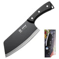 Stainless Steel Chinese Chef's Cleaver – Forged Kitchen Knife Kitchen Cleaver Knife Axl black