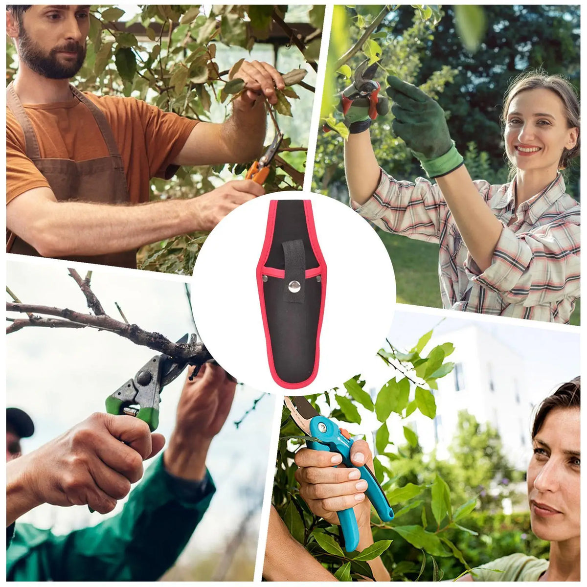 Pruning Shears Belt Holster – Canvas Garden Pruner Pouch Garden Tool Holster Axl