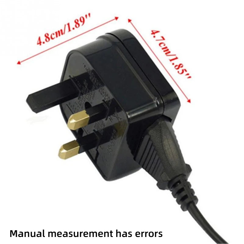 EU 2-Pin to UK 3-Pin Travel Plug Adapter | Power Converter Travel Plug Adapter Axl