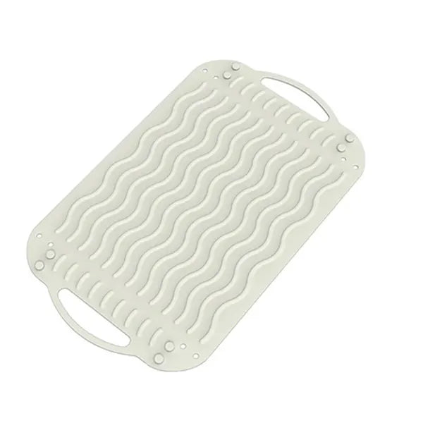 Foldable Silicone Kitchen Mat, Trivet & Storage Basket Silicone Kitchen Mat Axl White 33 x 20cm