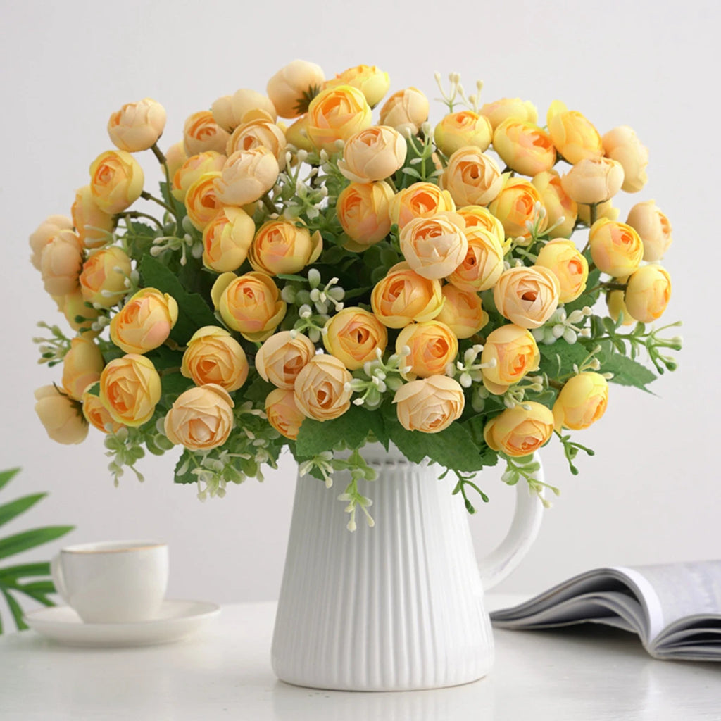 Artificial Silk Rose Bouquet – Wedding & Home Décor Gift Artificial Flower Bouquet Axl