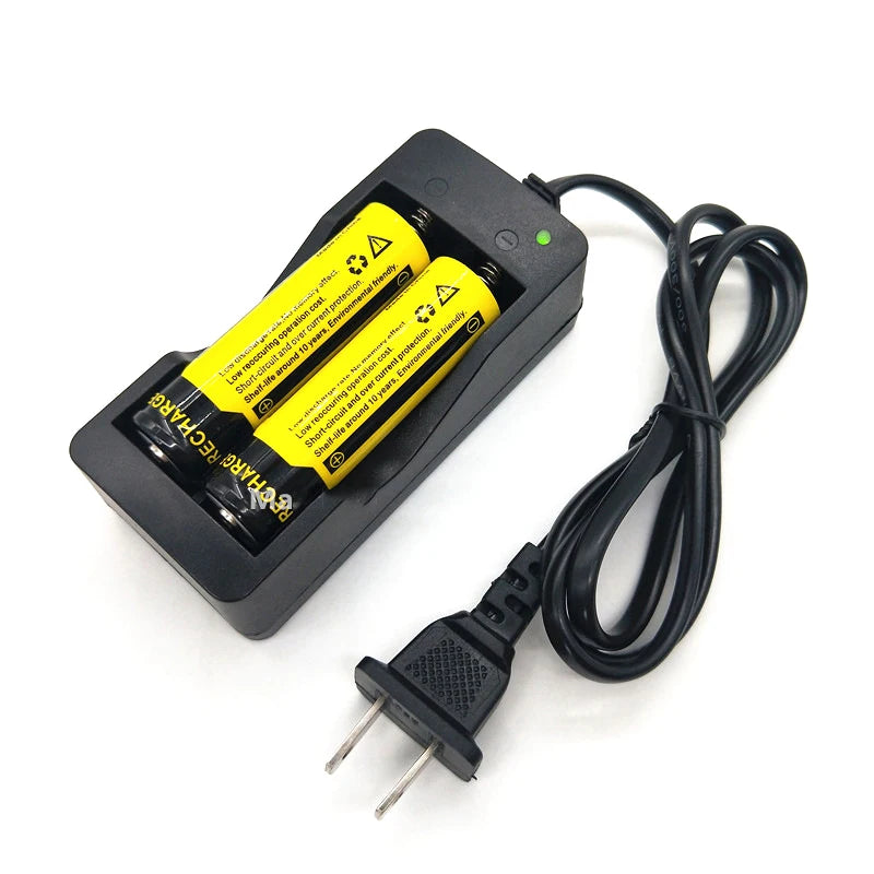 18650 Dual-Slot Lithium Battery Charger with LED Indicator Battery Charger Axl