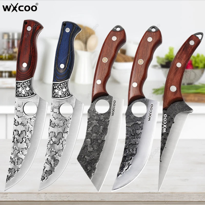 WXCOO Forged Boning Knife – Stainless Steel Butcher Knife Boning Knife Axl