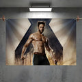 Hugh Jackman Fan Flag – Indoor & Outdoor Wall Art Banner Decorative Fan Flag Axl White3 120x180cm
